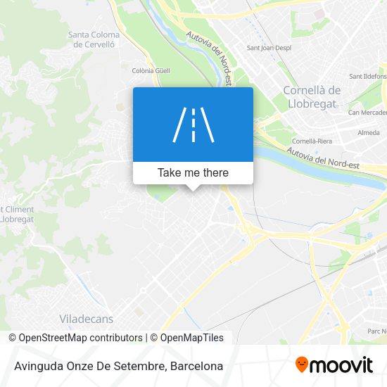 Avinguda Onze De Setembre map