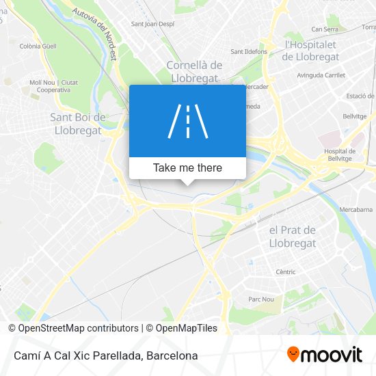 Camí A Cal Xic Parellada map