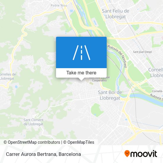 Carrer Aurora Bertrana map