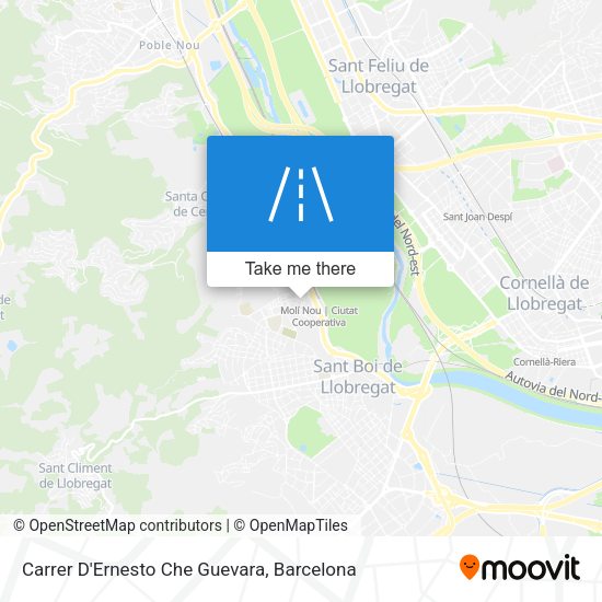 Carrer D'Ernesto Che Guevara map