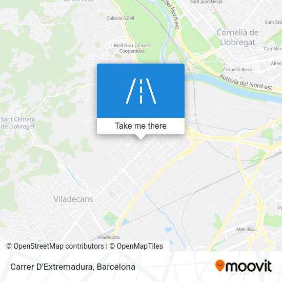 Carrer D'Extremadura map