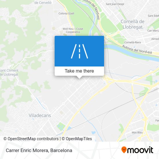 Carrer Enric Morera map