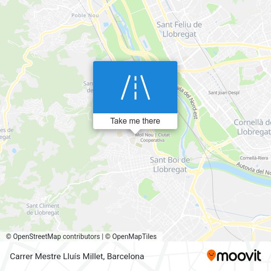 Carrer Mestre Lluís Millet map