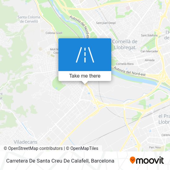 Carretera De Santa Creu De Calafell map