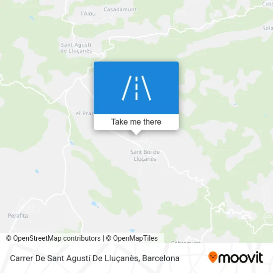 mapa Carrer De Sant Agustí De Lluçanès