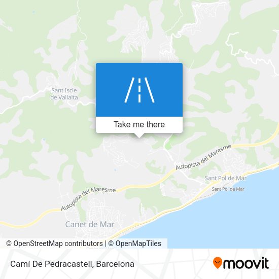 Camí De Pedracastell map