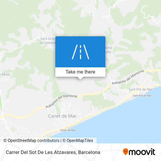 Carrer Del Sot De Les Atzavares map