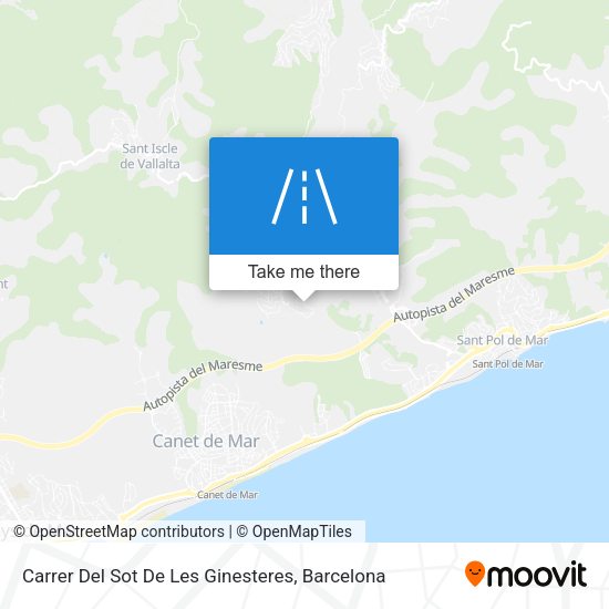 Carrer Del Sot De Les Ginesteres map