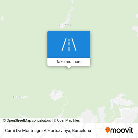 Camí De Montnegre A Hortsavinyà map
