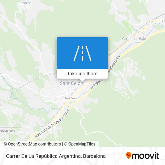 Carrer De La República Argentina map