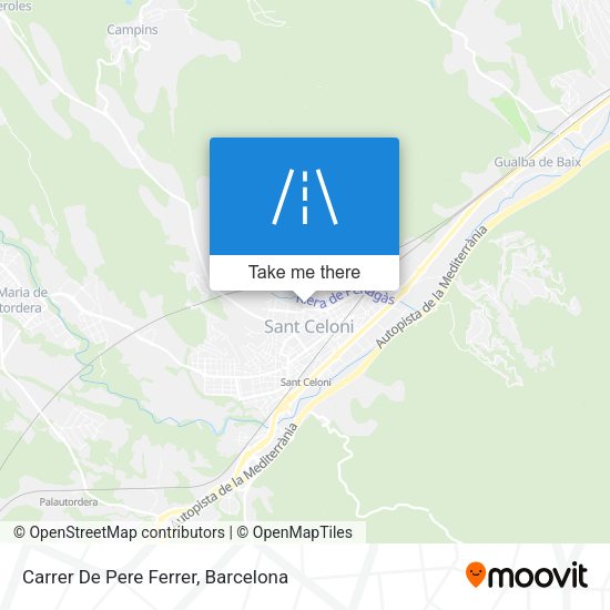 Carrer De Pere Ferrer map