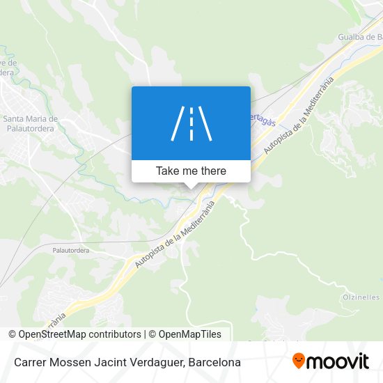 Carrer Mossen Jacint Verdaguer map