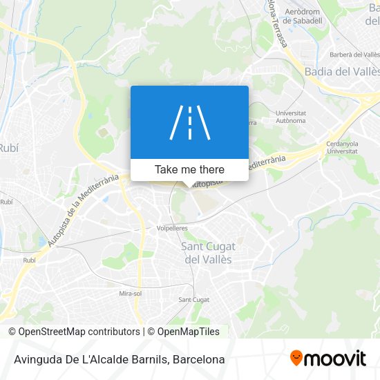Avinguda De L'Alcalde Barnils map