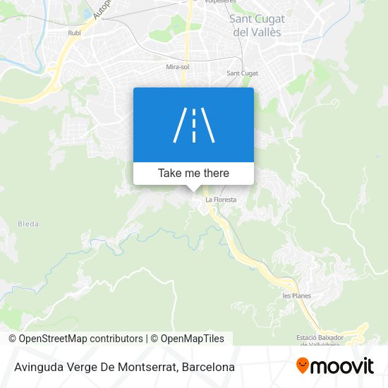 Avinguda Verge De Montserrat map