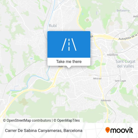 Carrer De Sabina Canyameras map