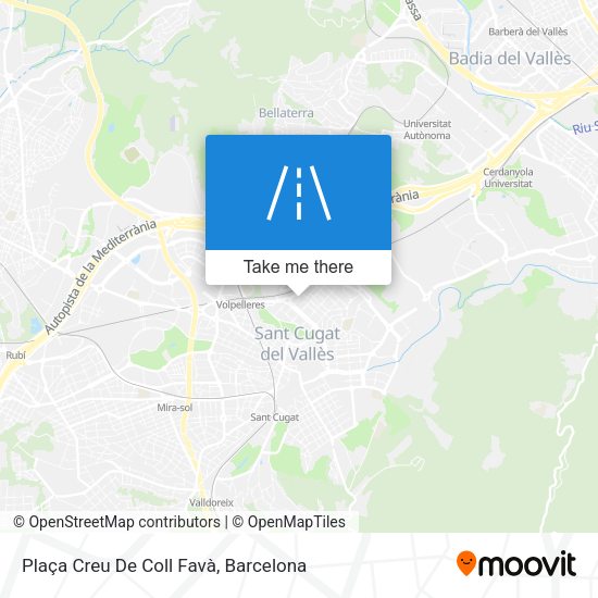 Plaça Creu De Coll Favà map