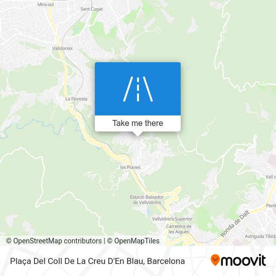 Plaça Del Coll De La Creu D'En Blau map