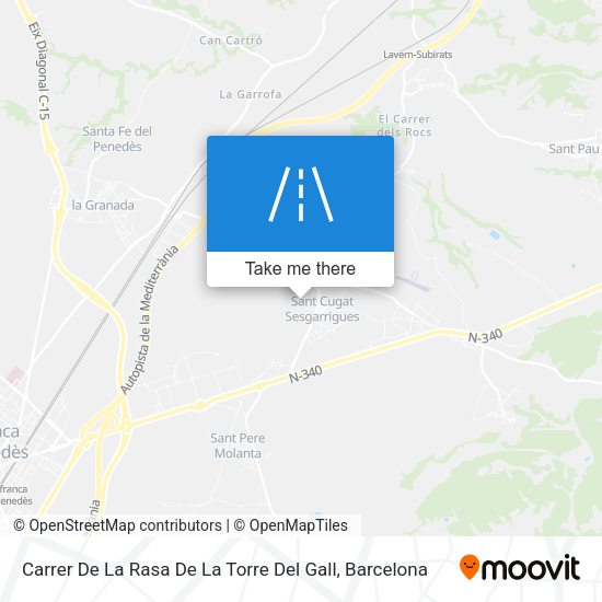 Carrer De La Rasa De La Torre Del Gall map