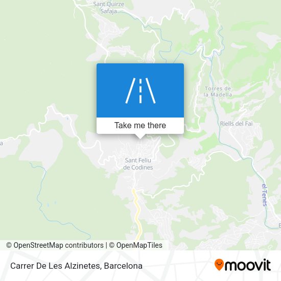 Carrer De Les Alzinetes map