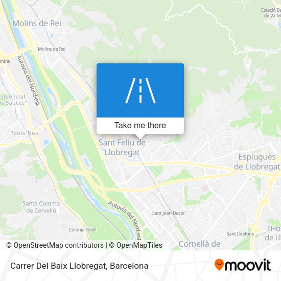 Carrer Del Baix Llobregat map