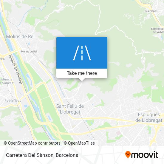 Carretera Del Sànson map