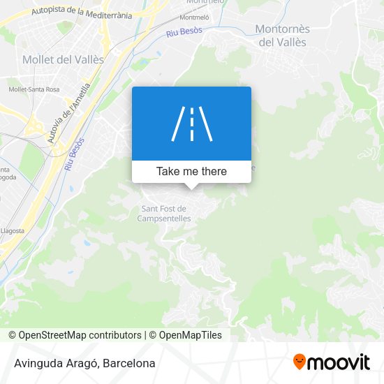 Avinguda Aragó map