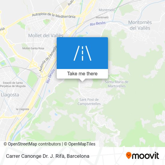 Carrer Canonge Dr. J. Rifà map