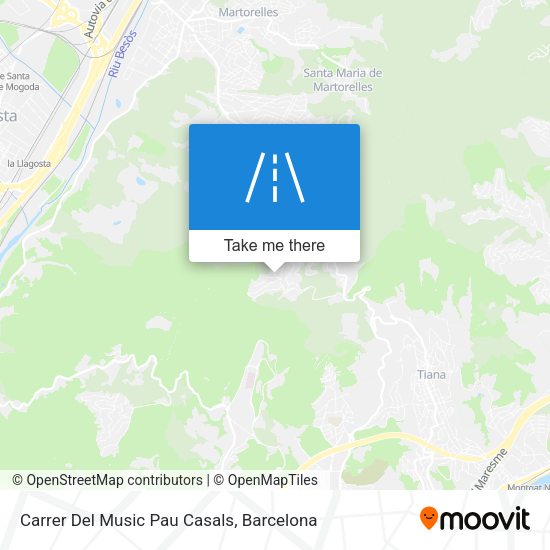Carrer Del Music Pau Casals map
