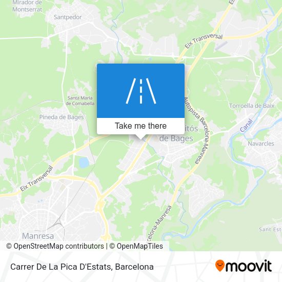 Carrer De La Pica D'Estats map