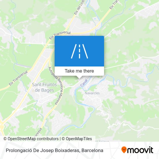 Prolongació De Josep Boixaderas map