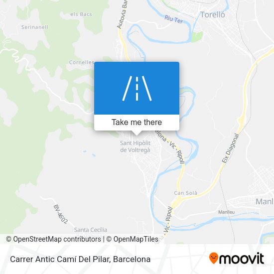 Carrer Antic Camí Del Pilar map