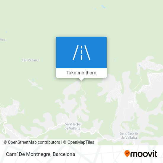 Camí De Montnegre map