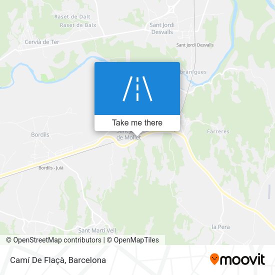 Camí De Flaçà map