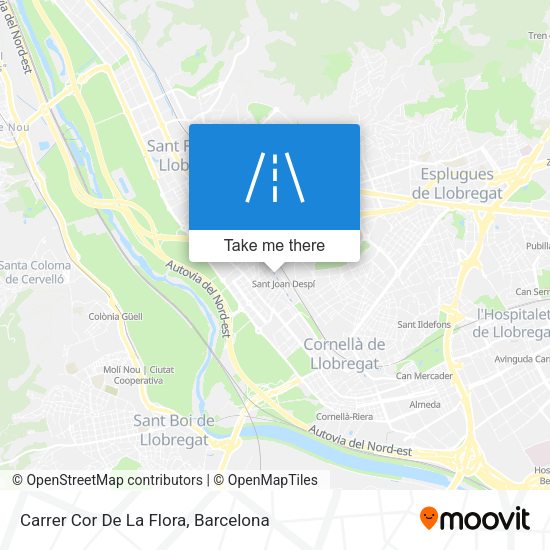 Carrer Cor De La Flora map