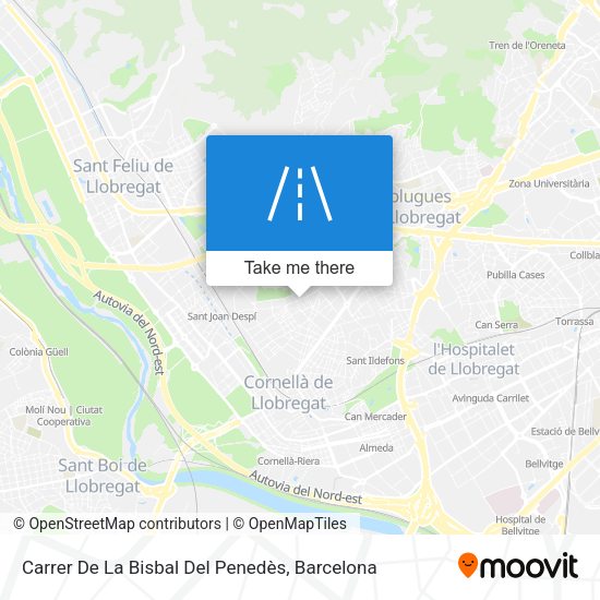 Carrer De La Bisbal Del Penedès map