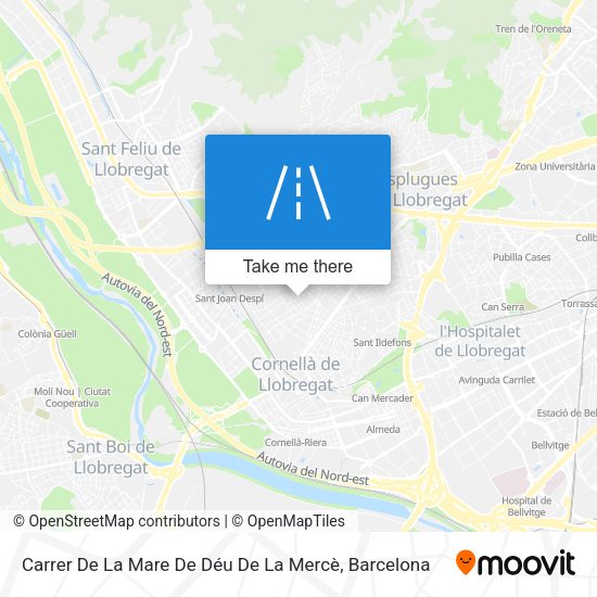 Carrer De La Mare De Déu De La Mercè map