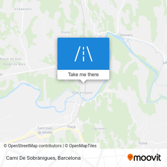 Camí De Sobrànigues map