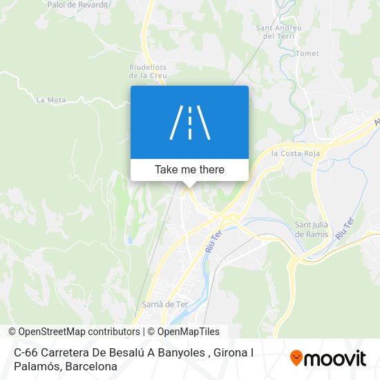 C-66 Carretera De Besalú A Banyoles , Girona I Palamós map