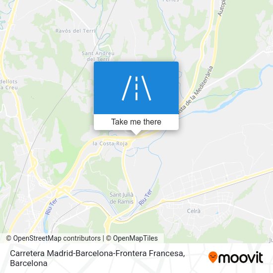 Carretera Madrid-Barcelona-Frontera Francesa map