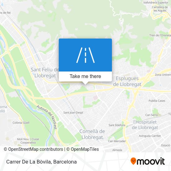 Carrer De La Bòvila map