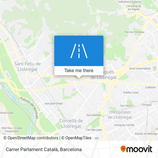 Carrer Parlament Català map
