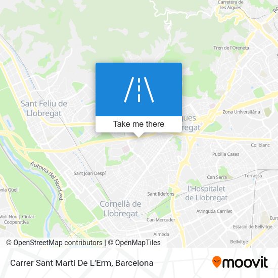 Carrer Sant Martí De L'Erm map