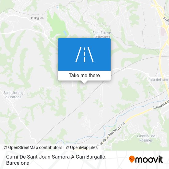 Camí De Sant Joan Samora A Can Bargalló map