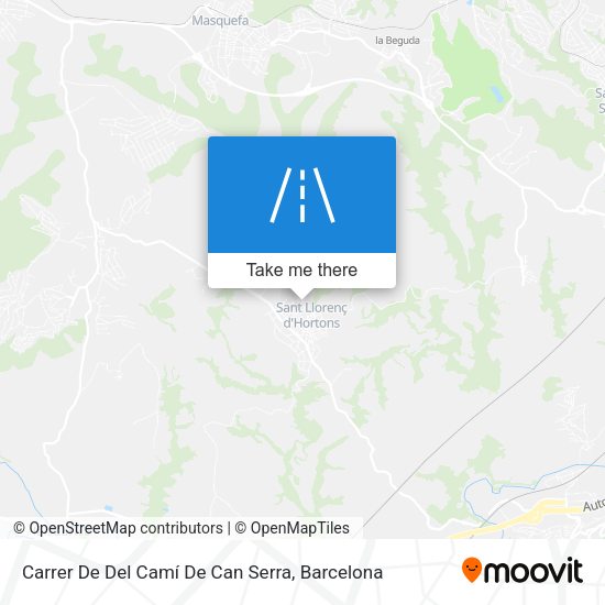 Carrer De Del Camí De Can Serra map