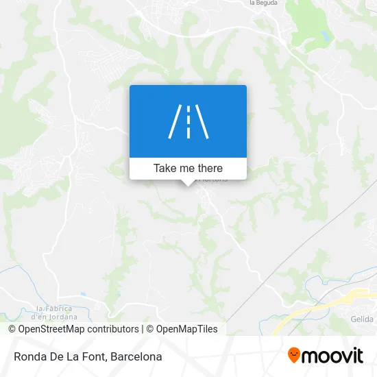 Ronda De La Font map