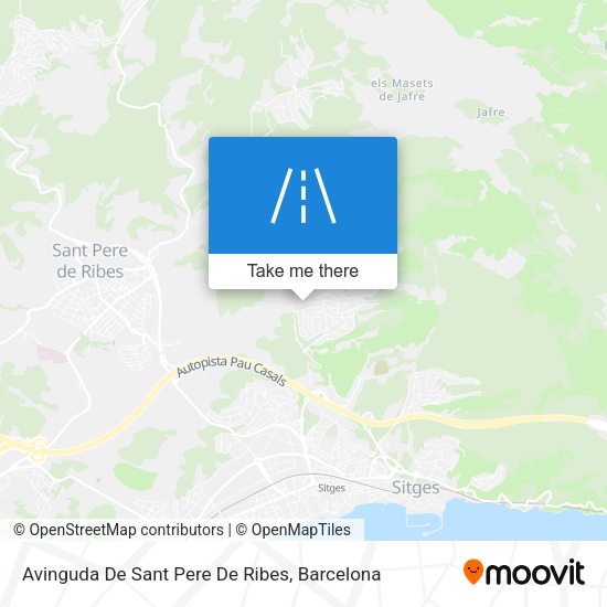 Avinguda De Sant Pere De Ribes map