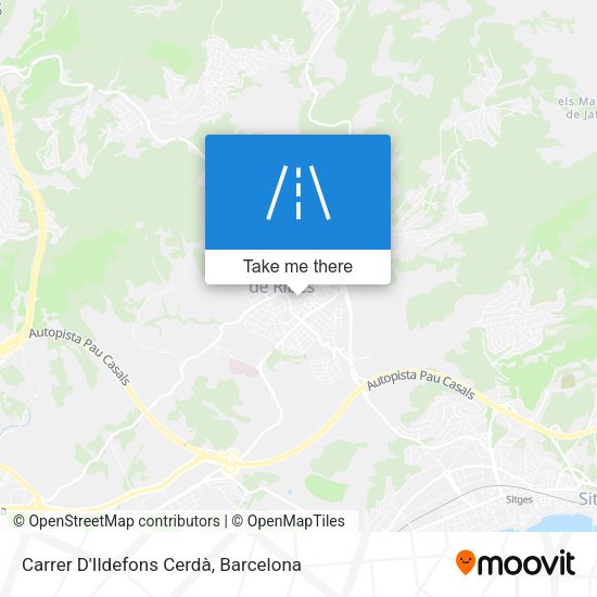 Carrer D'Ildefons Cerdà map