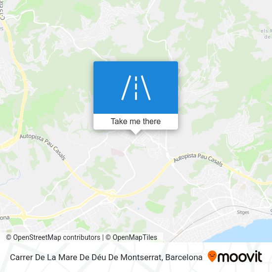 Carrer De La Mare De Déu De Montserrat map