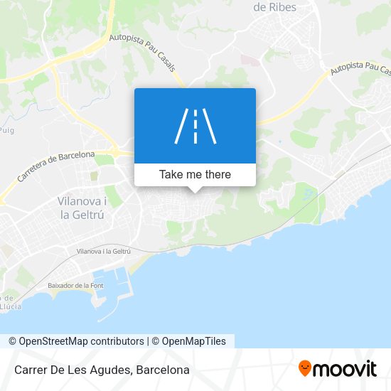 Carrer De Les Agudes map