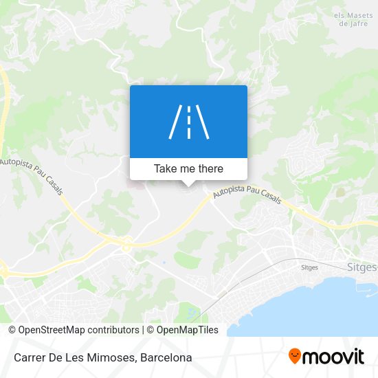 Carrer De Les Mimoses map